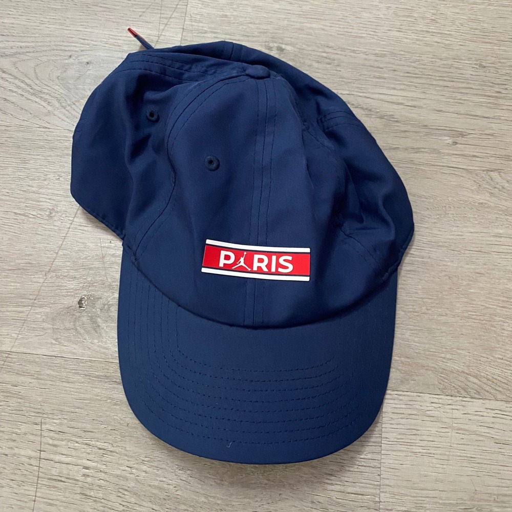 Jordan PSG Hat Unisex OS Navy Blue Paris Saint-Germain Adjustable Cap